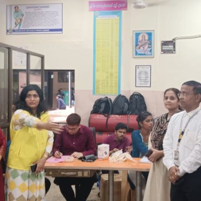 Blood Donation Image with Bood Bank Staff